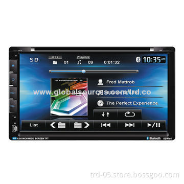 6.95-inch TFT Screen Double Din Car MP3 Player, Supports DVD, GPS, Bluetooth Function